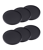 Coasters (Set Of 6) - Two Styles - Silicone - Black