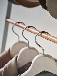 Coat Rack With Hat Storage, 66" H - Steel And Wood