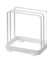 Cutting Board Stand - Steel - White