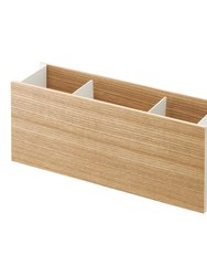 Desk Organizer - Two Sizes - Steel And Wood - Ash