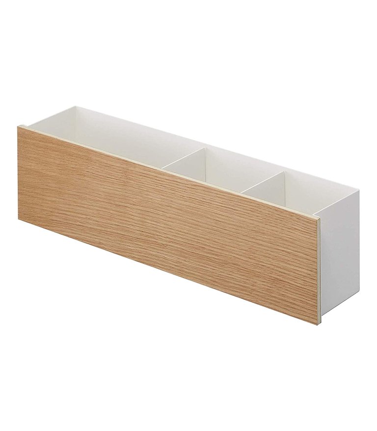 Desk Organizer - Two Sizes - Steel And Wood