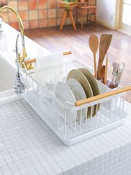 Dish Rack - Steel And Wood