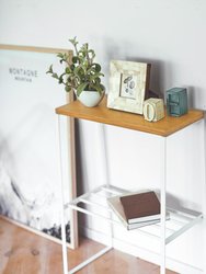 End Table (22" H)  - Steel + Wood