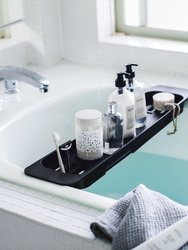 Expandable Bathtub Caddy - 2" H - Black