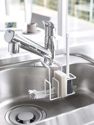 Faucet-Hanging Sponge & Brush Holder - Steel