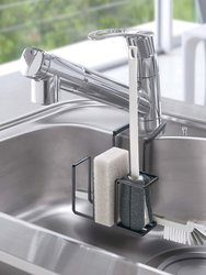 Faucet-Hanging Sponge & Brush Holder - Steel