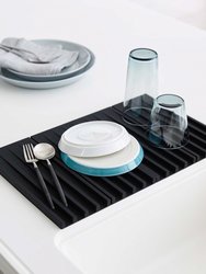 Folding Dish Drainer Mat & Trivet - Silicone