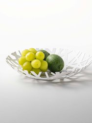 Fruit Bowl - Steel - White