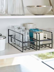 Glass And Mug Cabinet Organizer - Steel