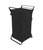 Laundry Hamper With Cotton Liner - Two Sizes - Steel And Cotton - Black