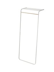 Leaning Coat Rack With Shelf, 63" H - Steel