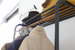 Leaning Coat Rack With Shelf, 63" H - Steel