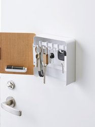 Magnetic Key Cabinet - Steel + Wood - Ash