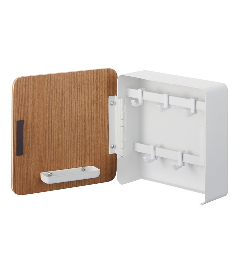 Magnetic Key Cabinet - Steel + Wood