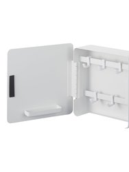 Magnetic Key Cabinet - Steel - White