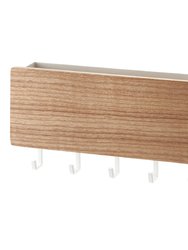 Magnetic Key Rack - Steel + Wood - Ash