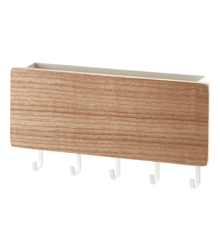 Magnetic Key Rack - Steel + Wood - Ash