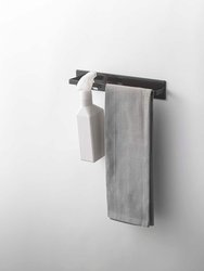 Magnetic Kitchen Towel Hanger - Steel - Black