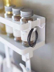 Magnetic Organizer With Clips - Steel