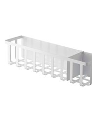 Magnetic Storage Basket - Steel - White