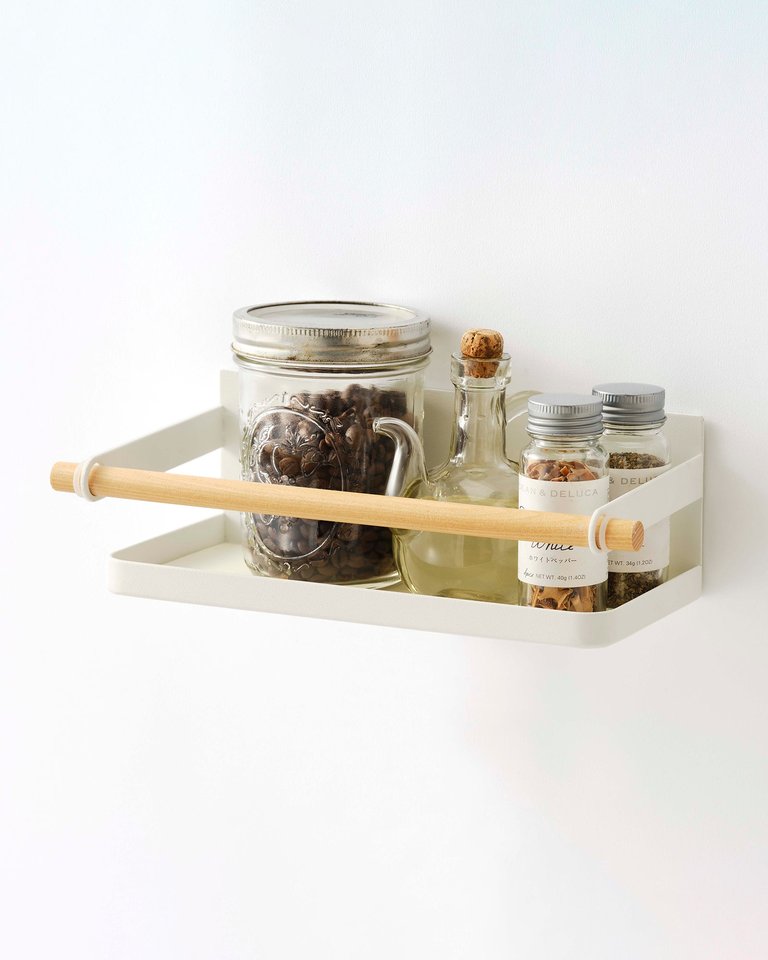 Magnetic Storage Caddy - Steel And Wood