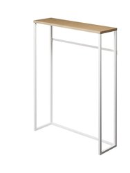 Narrow Entryway Console Table (32" H) - Steel - White