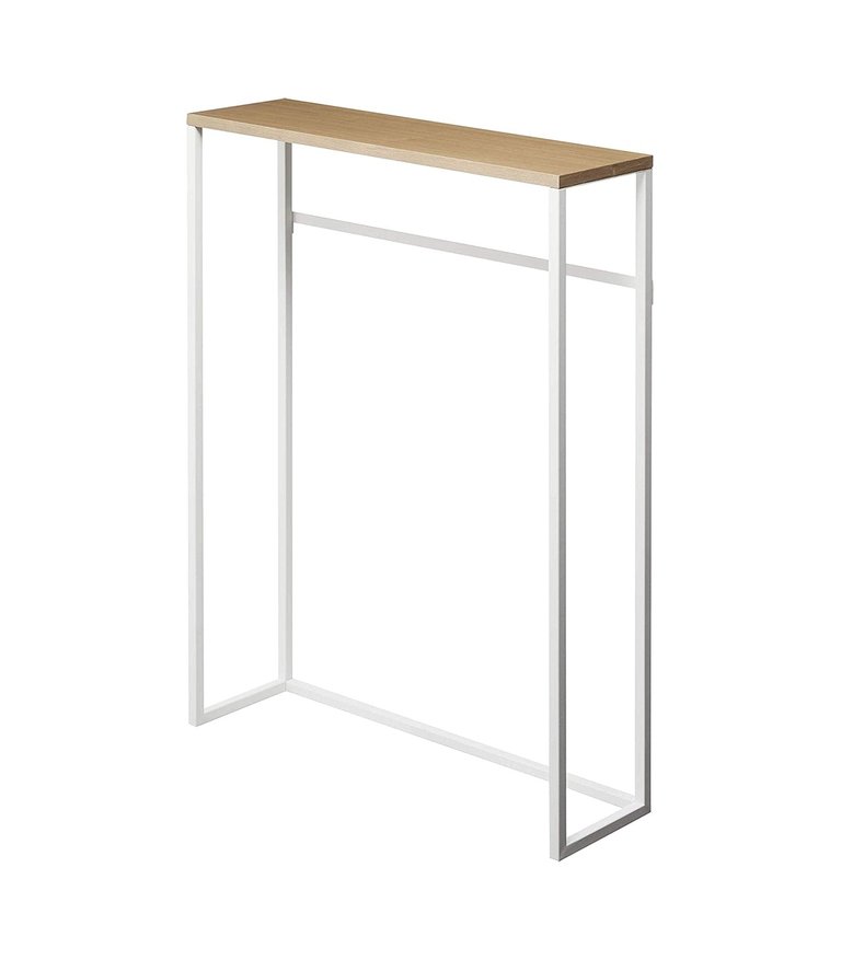 Narrow Entryway Console Table (32" H) - Steel - White