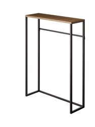 Narrow Entryway Console Table (32" H) - Steel - Black