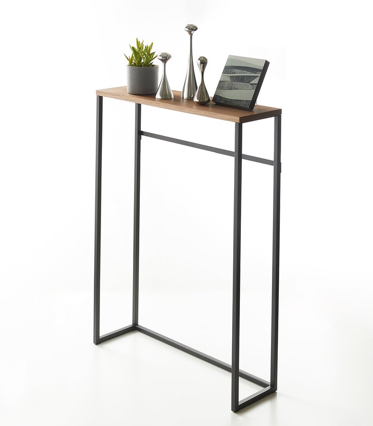 Yamazaki Home Black Narrow Entryway Console Table 32