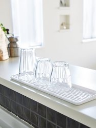 Narrow Sink Drainer Tray - White