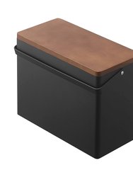 Odds-And-Ends Organizer - Steel + Wood - Black
