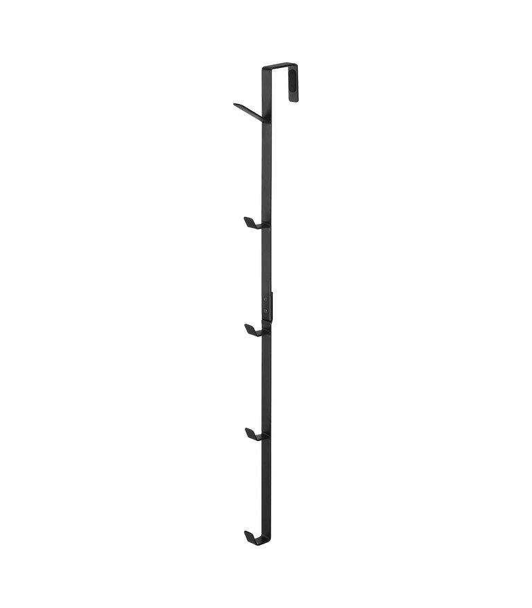 Yamazaki Home Black Over the Door Vertical Hooks Steel Verishop