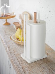 Paper Towel Holder - Steel + Wood