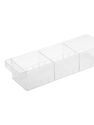 Refrigerator Organizer Bin - Three Styles - White