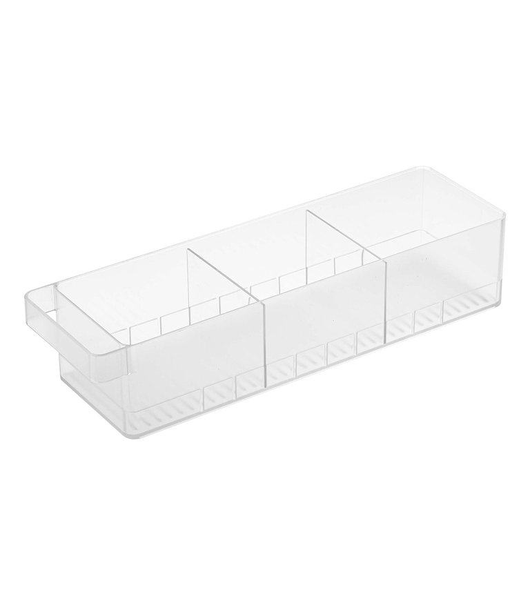 Refrigerator Organizer Bin - Three Styles - White