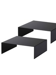 Riser Shelf Set Of 2 - Steel - Black