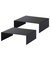 Riser Shelf Set Of 2 - Steel - Black