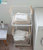 Rolling Laundry Cart Plus Wire Baskets - Steel And Wood