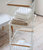 Rolling Laundry Cart Plus Wire Baskets - Steel And Wood