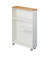 Rolling Storage Cart (27" H)  - Steel - White