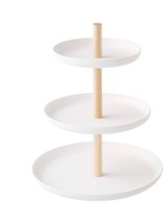 Serving Stand - Steel + Wood