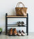 Shoe Organizer (18" H) - Steel + Wood