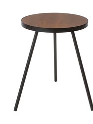 Side Table (20" H) - Steel + Wood