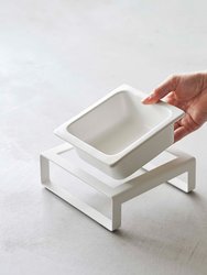 Single Pet Food Bowl - Two Styles - Steel + Ceramic