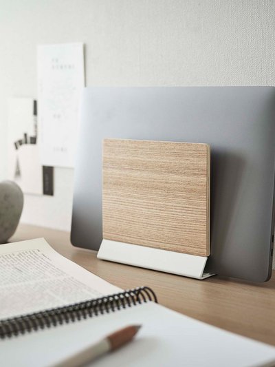 Yamazaki Home Slim Laptop Stand - Steel + Wood product