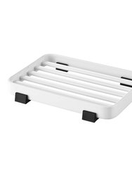 Slotted Soap Tray - Steel - White