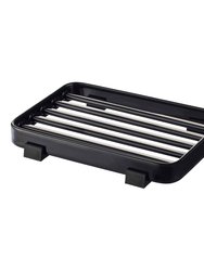 Slotted Soap Tray - Steel - Black