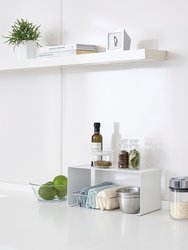 Stackable Countertop Shelf - Two Sizes - Steel - Black