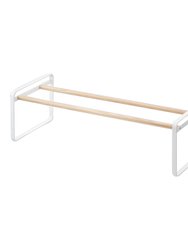 Stackable Shoe Rack (7" H) - Steel - White