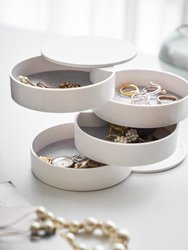 Stacked Jewelry Organizer - Two Styles - White